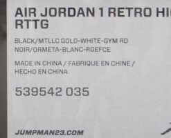 Air Jordan 1: Retro High Rttg - 539542-035 - https://sneakerzz.digi-nomads.nl