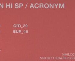 Nike: Af1 Downtown Hi Sp/Acronym - 649941-003 - https://sneakerzz.digi-nomads.nl